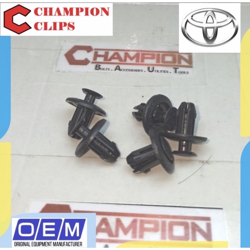 Kancing Clip Bumper Spackboard Liner Fender Mobil Agya, Ayla, Calya, Sigra Original