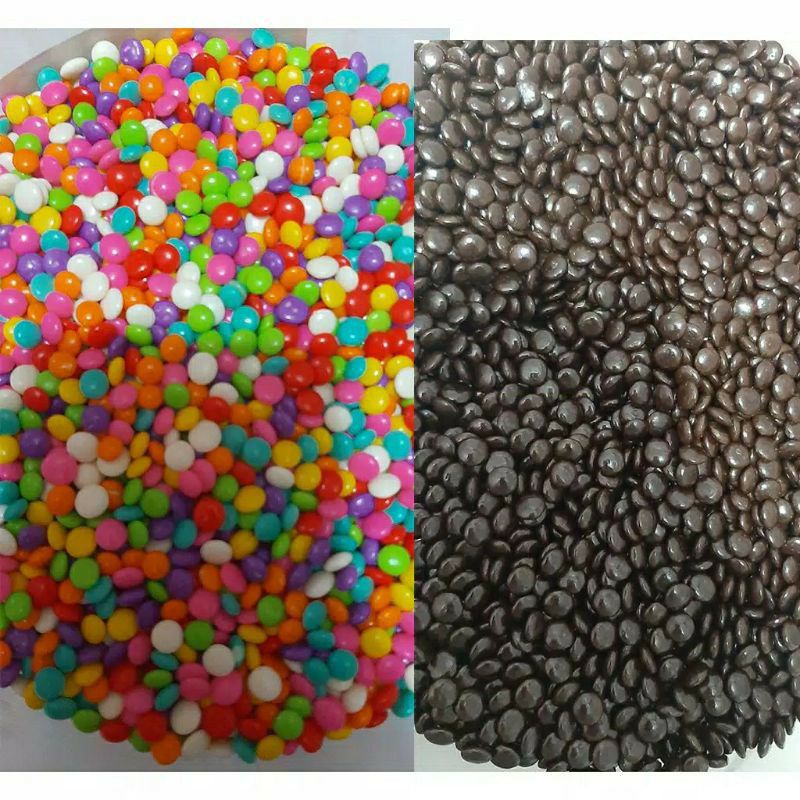 

choco chip coklat warna repack 50 gram
