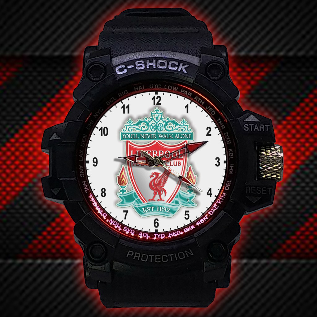 (ISTIMEWA BOSSQUE) JAM TANGAN &quot;THE REDS&quot; LIVERPOOL LIST MERAH - EXCLUSIVE