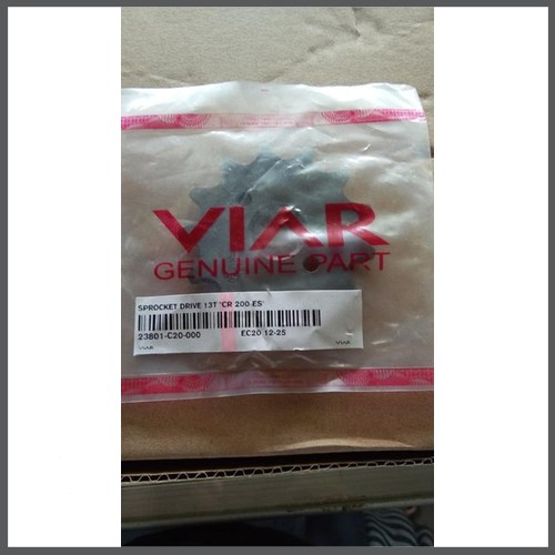 gear depan viar cross x 200es 13T ukuran 520