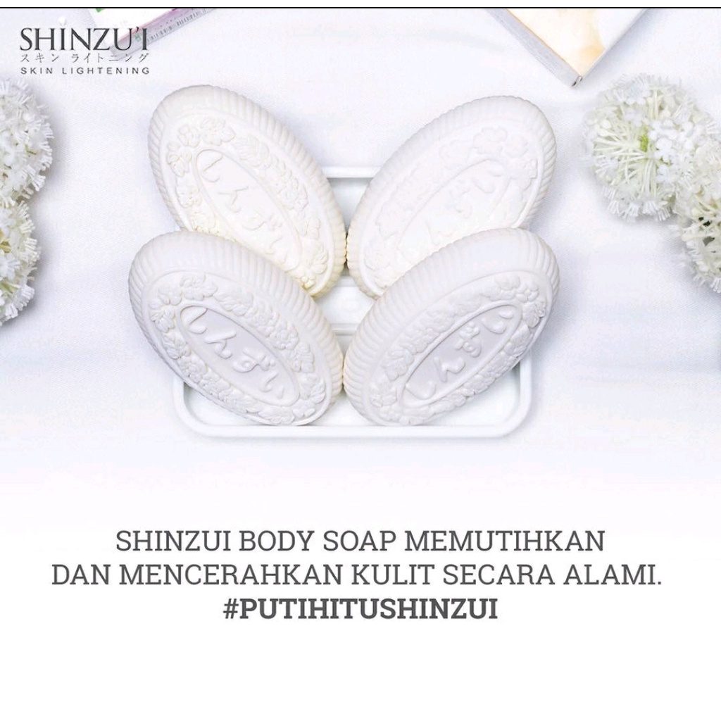 SHINZUI SKIN LIGHTENING SOAP 80GR // SABUN BATANG SHINZU'I // SHINZUI SABUN BATANG