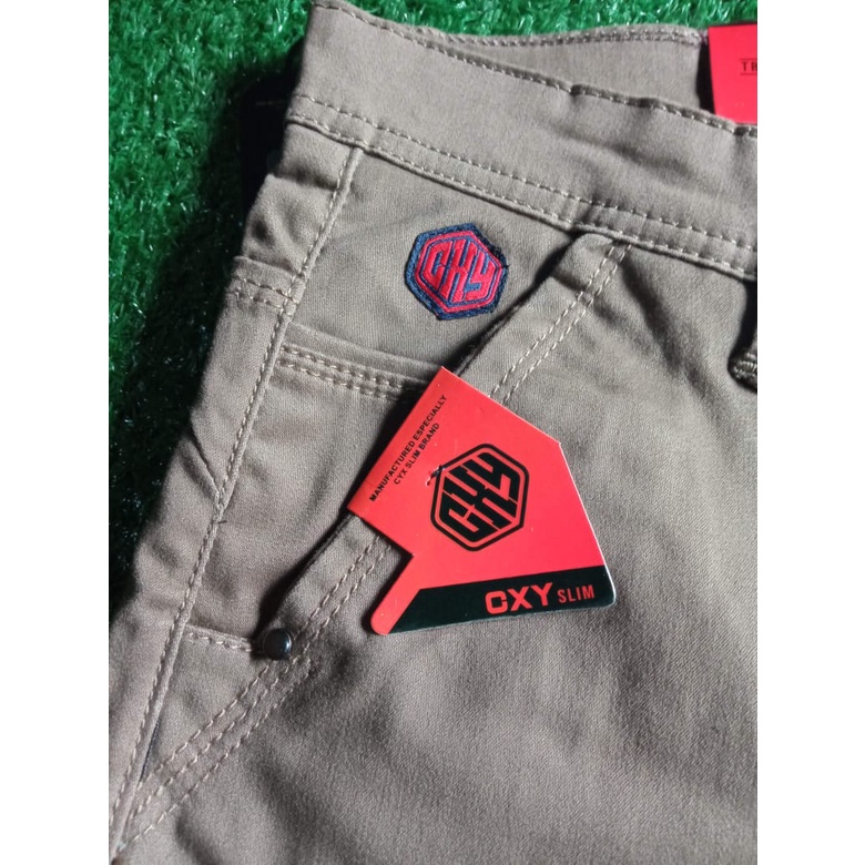 Chinos import  terbaru bahan stronos original oxy slim slimfit street pria