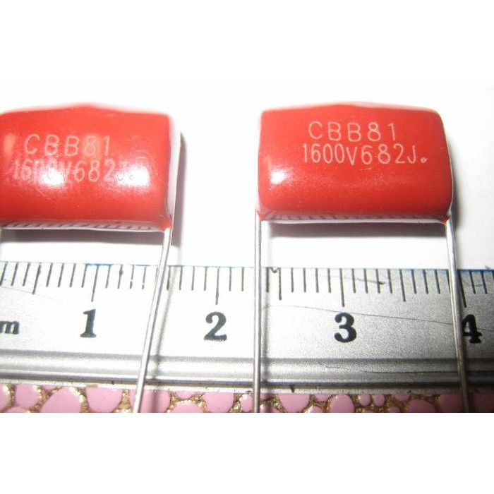 Promo Kapasitor Polyester CBB-81 682 (6n8) 1600v.  P = 15 mm Diskon