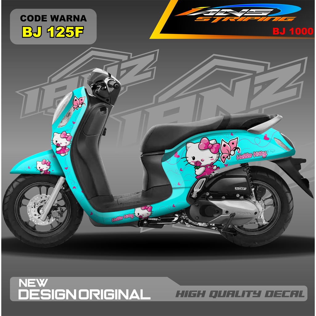 DECAL STIKER HONDA SCOOPY FULL BODY / STICKER VARIASI SCOOPY TERBARU  / STICKER SCOOPY