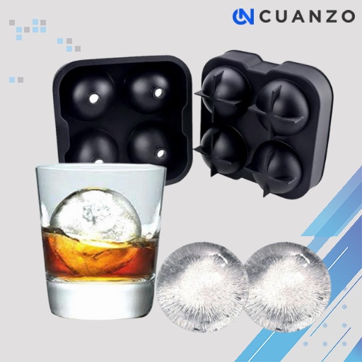 Cetakan Es Batu Ice Ball Maker Silicone / Alat Cetak Pencetak Pembuat Tempat Kotak Wadah Penyimpanan Cetakan Es Batu Bulat Bola Kristal Silikon Silicon Silicone Besar Kecil Dengan Tutup Kulkas Freezer Iceler Karakter Anti Pecah / Ice Cube Maker Silicon