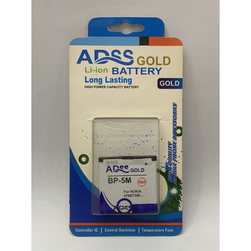 BATERAI BATERE ADSS GOLD NOKIA BP-5M, BP-6M, BL-5F, BL-6F, BL-4S, BL-5K, BL-4CT, BL-4C, BL-4U, 4J, 5CT, 4B, 5B, 6P