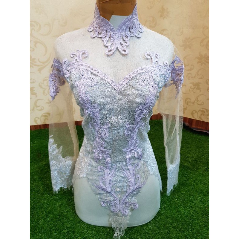 kebaya atasan ungu tua