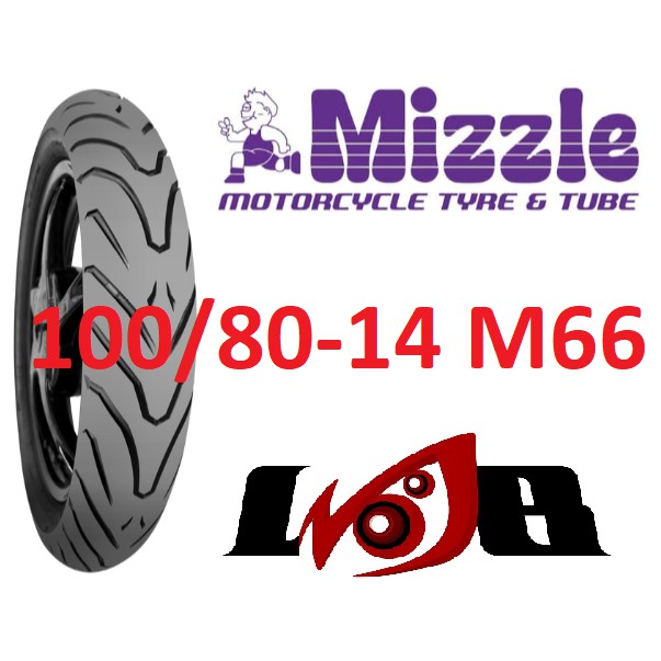 Mizzle 100/80-14 M66 Ban Tubeless Motor Matic Ring 14