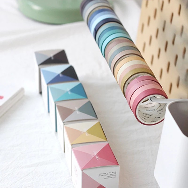

4 Rolls Washi Tape Basic Masking Bujo Scrapbook Decoration
