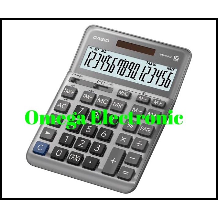 

Casio Dm-1600F - Calculator Desktop Kalkulator Meja Kantor Dm 1600 F