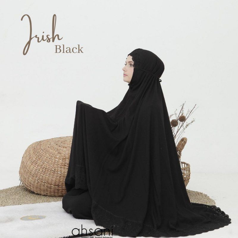 Mukena Irish Black By Ahsani