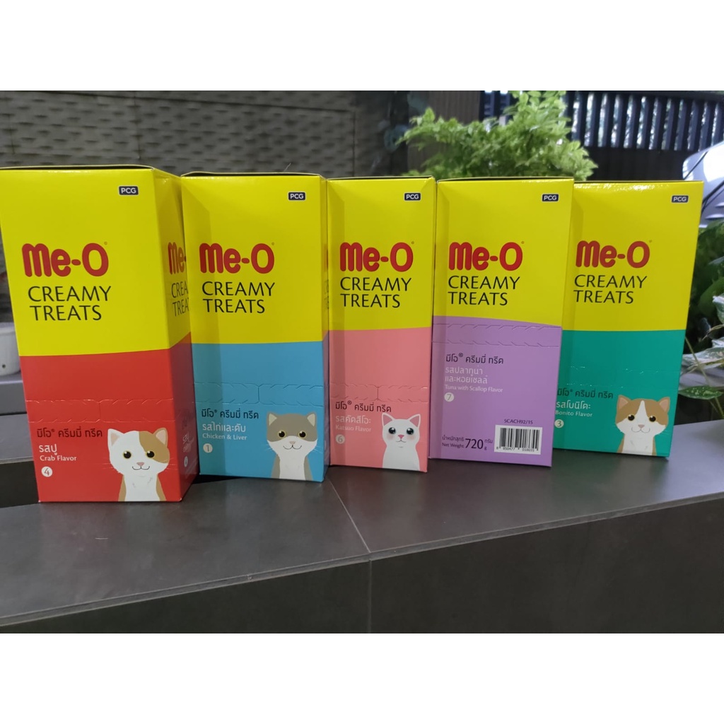 MeO Creamy Treats Snack Kucing 60gr isi 4