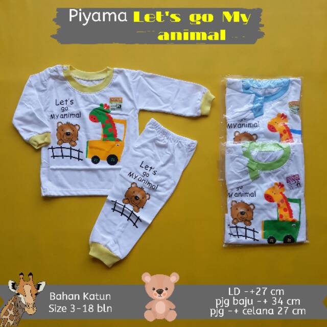 Piyama setelan panjang bayi