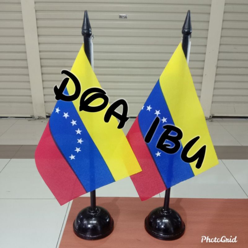 

best seller tiang kayu meja+bendera VENEZUELA ready stock