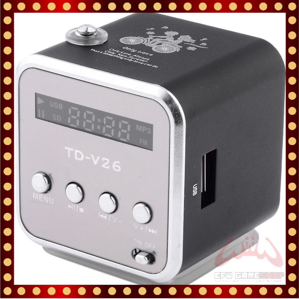 Speaker Mini Portabel Bluetooth FM Radio TF Card