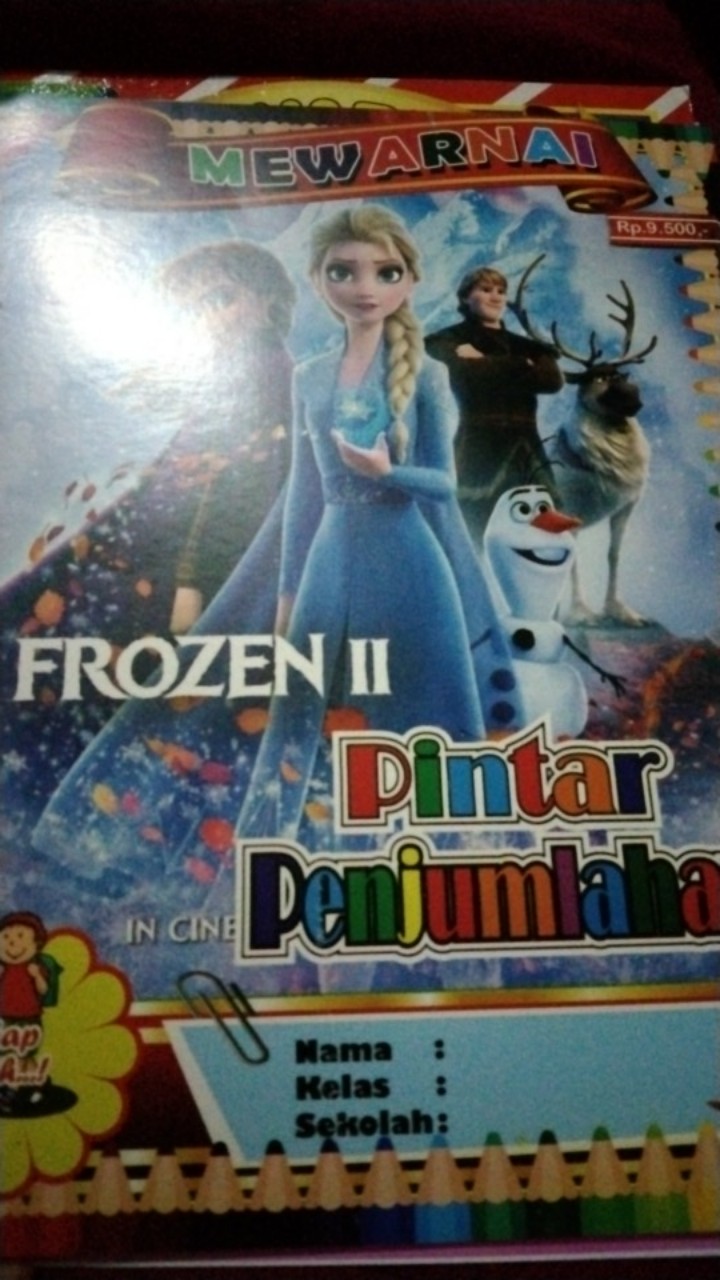 BUKU MEWARNAI GAMBAR FROZEN Shopee Indonesia