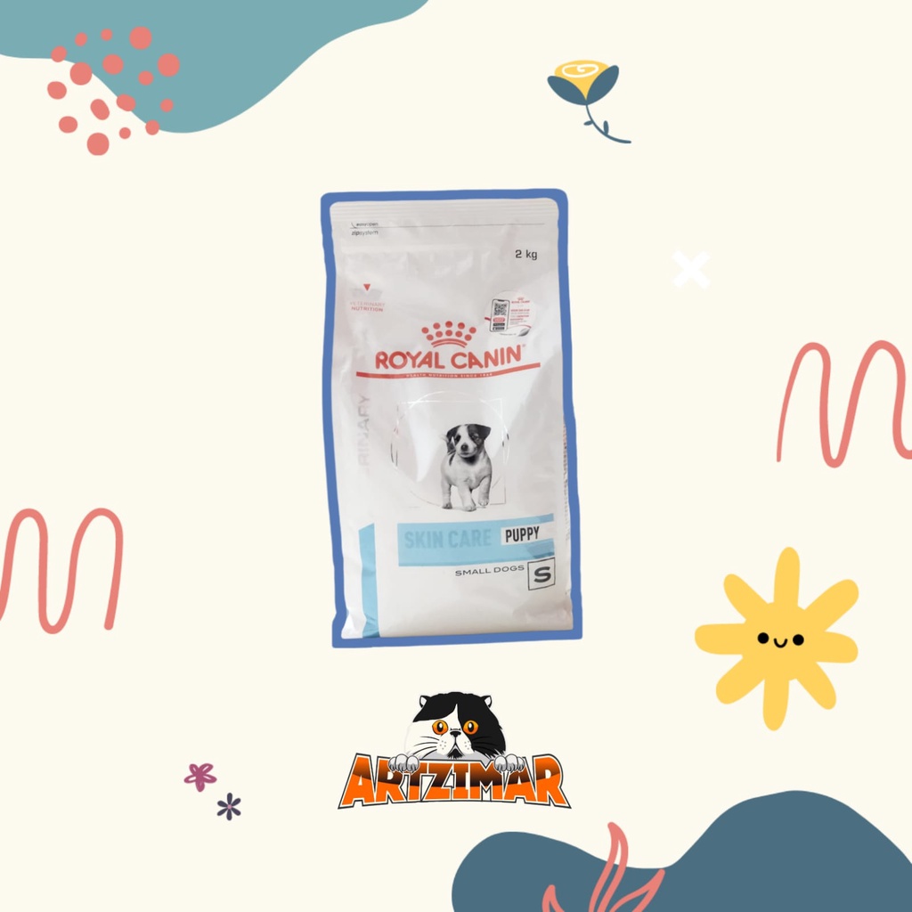 royal canin vet skin care puppy small dog 2kg makanan anjing