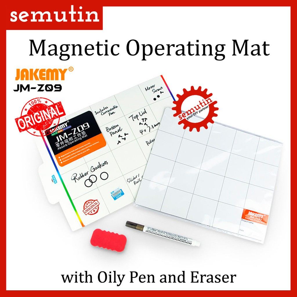 

Magnetic Operating Mat JAKEMY JM-Z09 ORIGINAL / Oily Pen Eraser / Karpet Kerja Magnetik / Erasable M