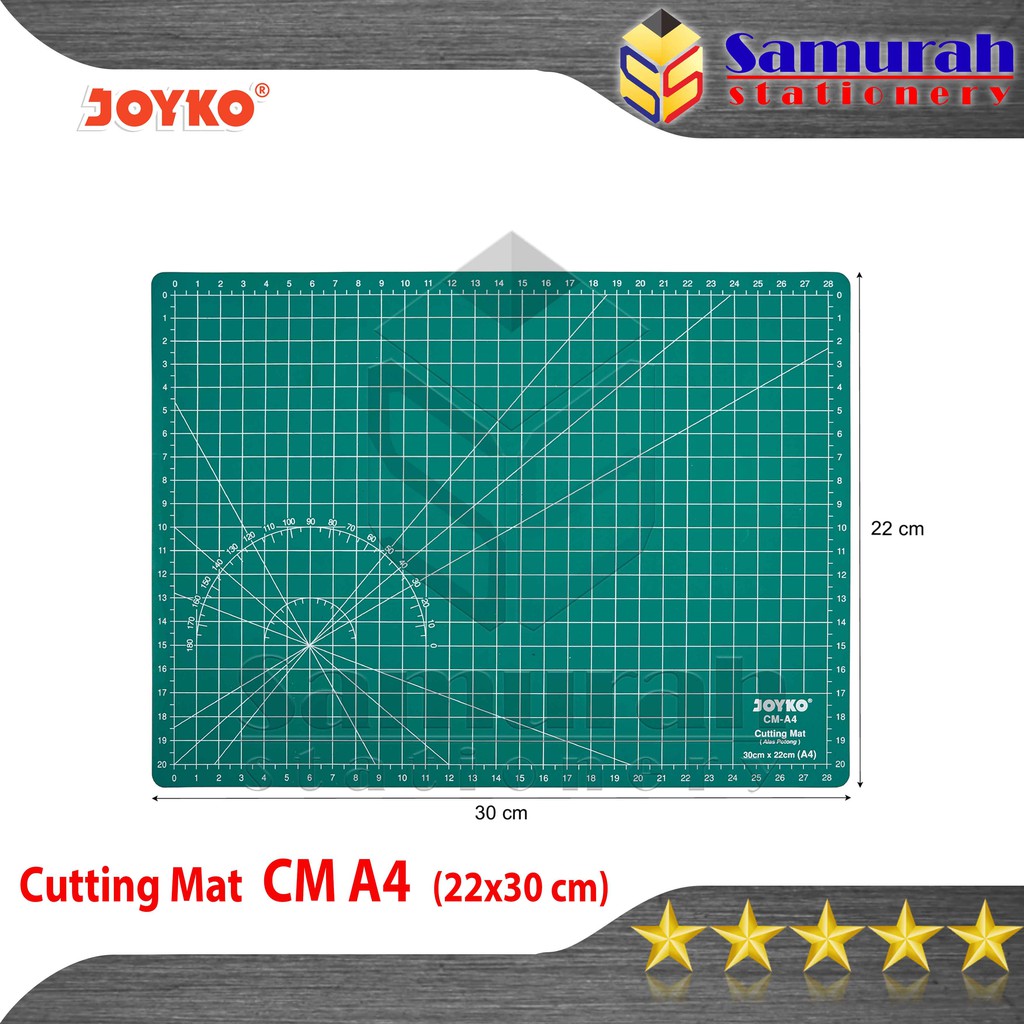 

Cutting Mat Joyko Ukuran A4 / Alas Cuting Potong Kertas / Tatakan Cutter Hijau CM-A4