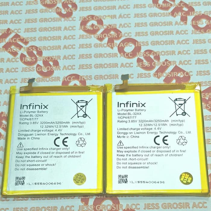 Baterai Battery Original INFINIX Zero 4 , X555 , Kode Batre BL-32AX , BL32AX