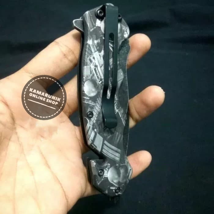 Limited! PISAU LIPAT SUPER KNIFE P628 LORENG MILITARY FOLDING KNIFE