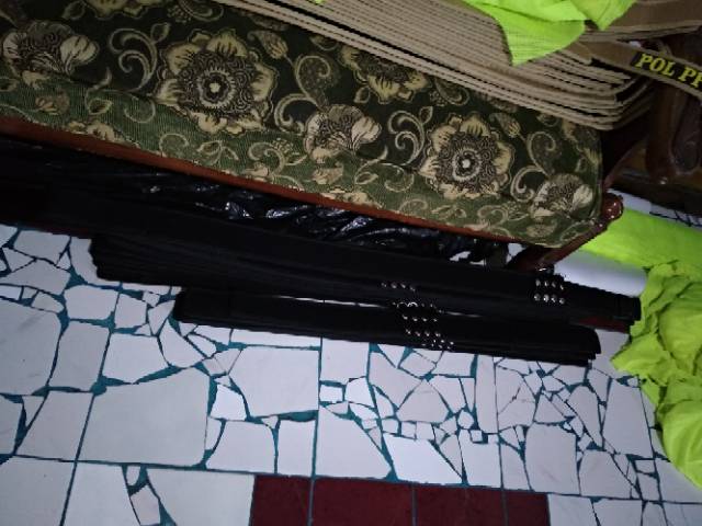 Sabuk ikat pinggang kopel PDL (lebar 6cm)perekat hitam&amp;putih,satpam,damkar,pol PP,security,linmas,brimob,dishub,polisi,