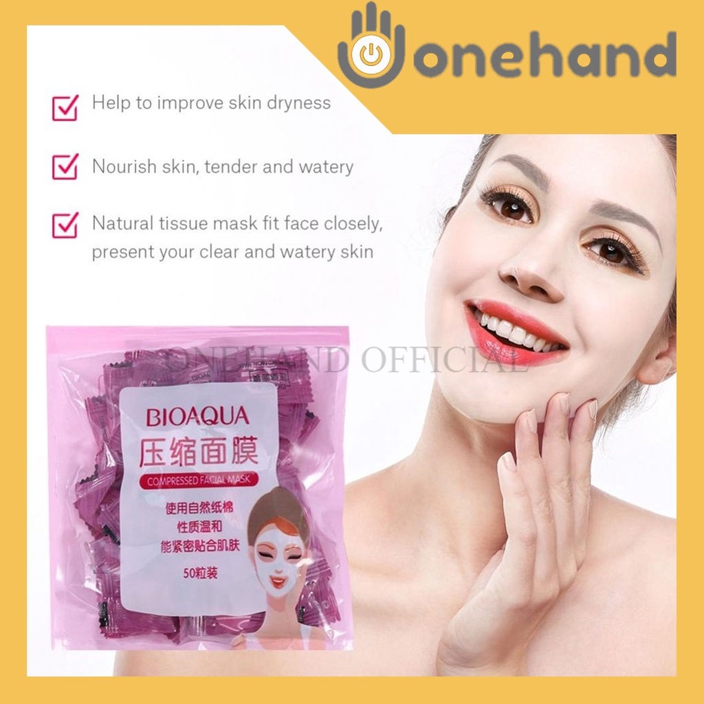 Compressed Facial Mask / Masker wajah DIY per pcs / Sheet Mask Compressed 1 pcs