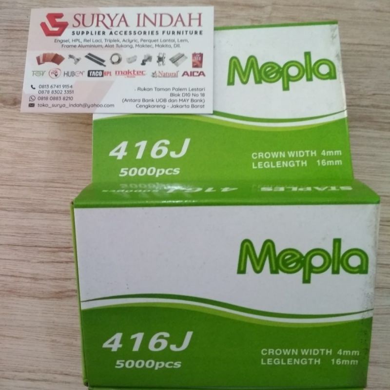 paku tembak U steples tembak kompresor angin 416 j / 416 j
