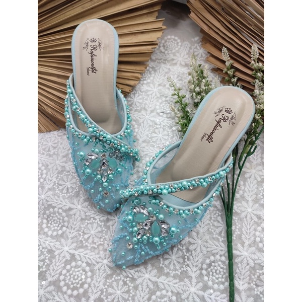 sepatu rafaizoutfit sepatu mayana sepatu wanita babyblue tinggi 3cm tahu