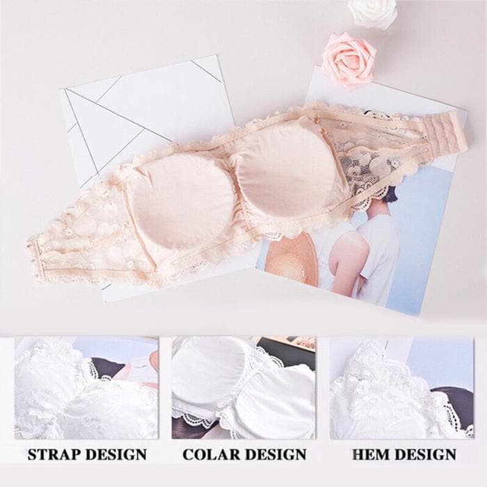 AGG-72 Bra Kemben Bandeau Sexy Tanpa Tali Bahan Lace Murah