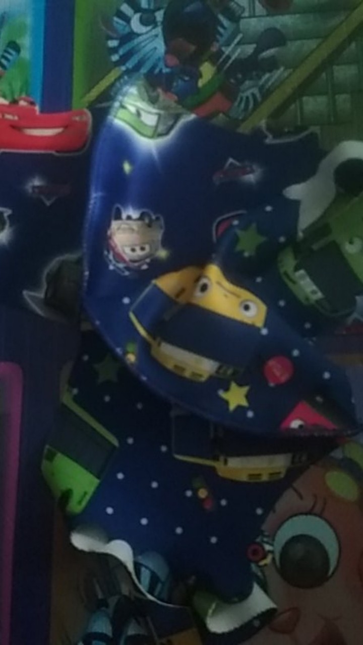 Cod Masker Anak lol Tayo Kuping 4-12th Ready Stok