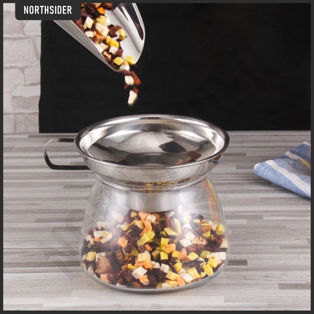 CORONG STAINLESS D13cm | FUNNEL SELAI - BIJI KOPI - SNACK - KACANG