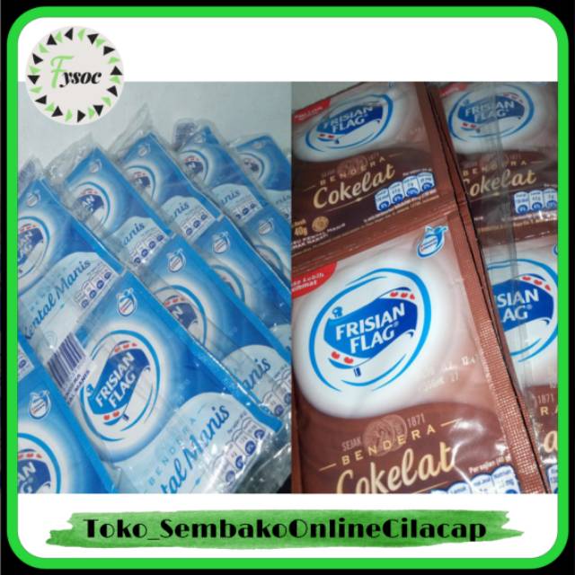 SUSU BENDERA SACHET FRISIAN FLAG ECER - SUSU KENTAL MANIS | COKELAT | COKLAT