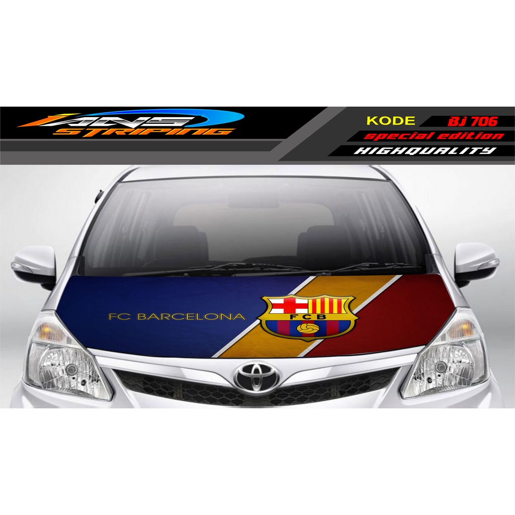 STIKER KAP MOBIL BRIO, AGYA, JAZZ, AVANZA, INOVA / DECAL STIKER CUP KAP MOBIL / STIKER KAP MESIN