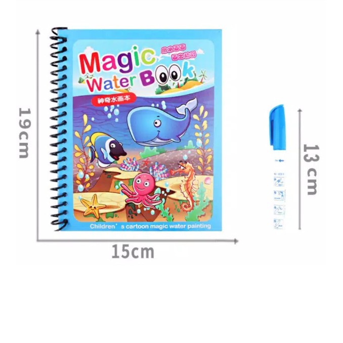 

MAGIC WATER BOOK / WATER DRAWING MAGIC BOOK BUKU MEWARNA ANAK