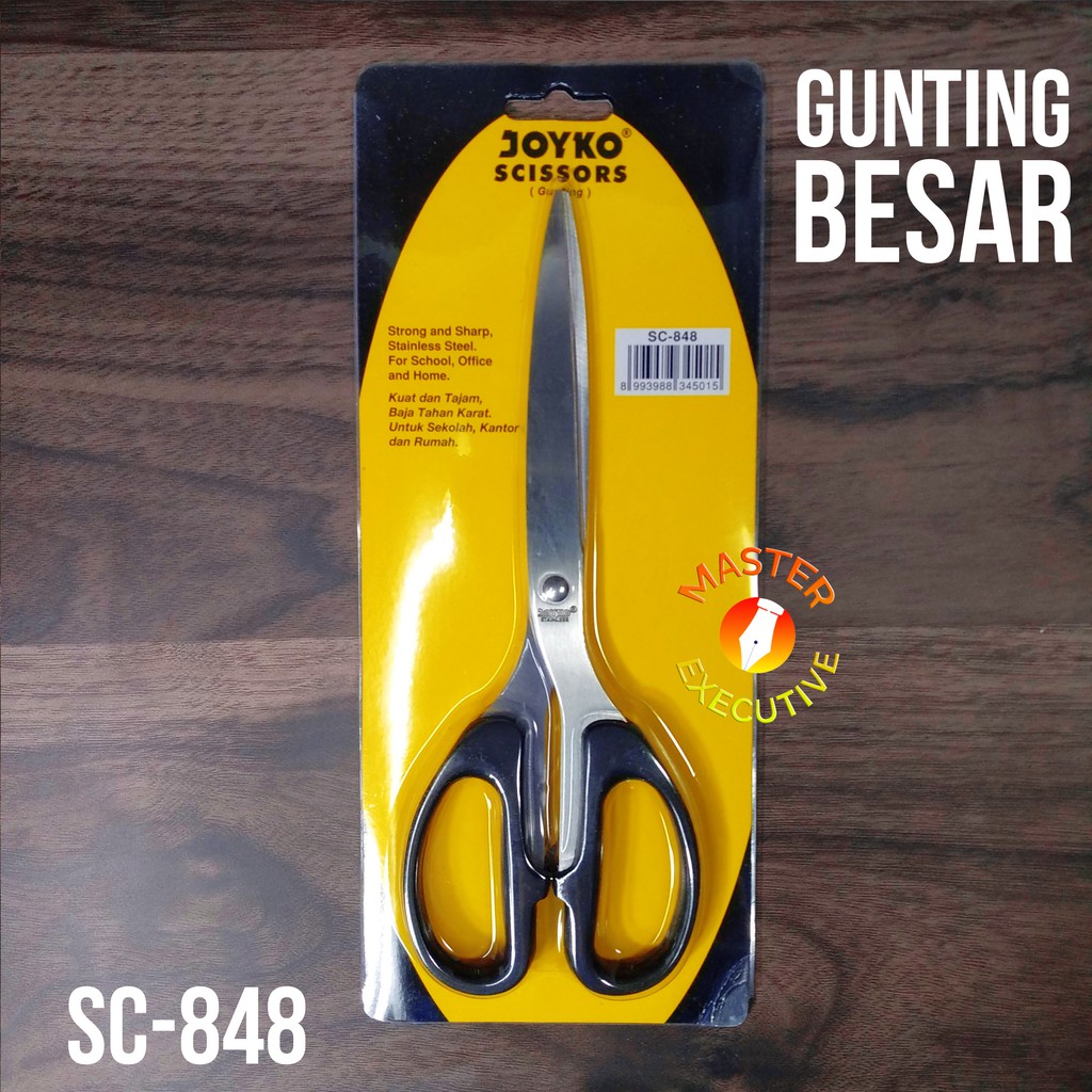 [Buah] Joyko Gunting Kertas Besar SC-848 / Paper Scissor Stainless