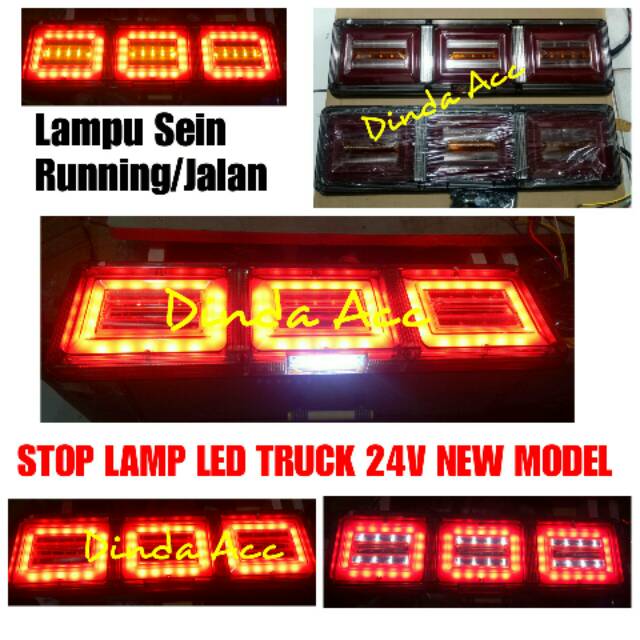 Lampu Stop Truck Led 24 Volt Sein Jalan/Running New Model