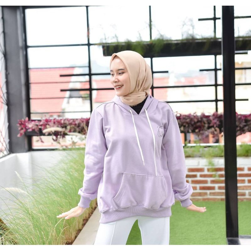 SWEATER HOODIE JUMPER UNISEX - URANUS HODIE SWEATER - ALLSIZE PRIA WANITA