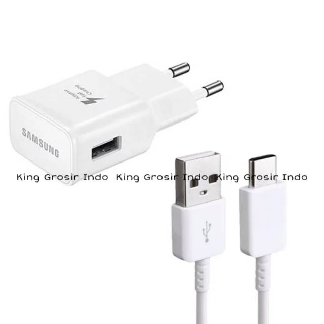 Charger Samsung Original 100% Fast Charging 2A 15W Type C S8 S8+ S9 S9+ S10 S10+ Note8 Note9