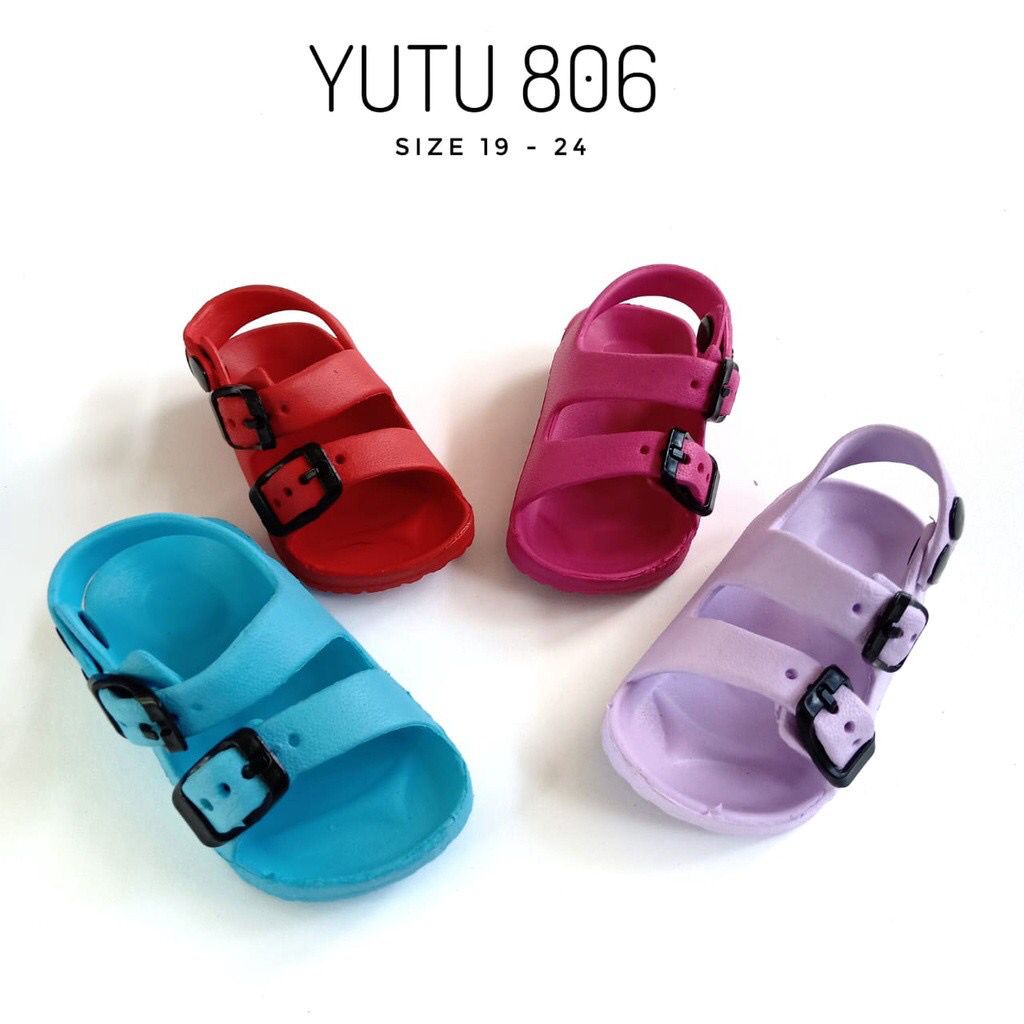 YT-806 Sandal Gunung Anak Cewek Cowok / Sandal Flip Flop Merek YUTU Size 19-24