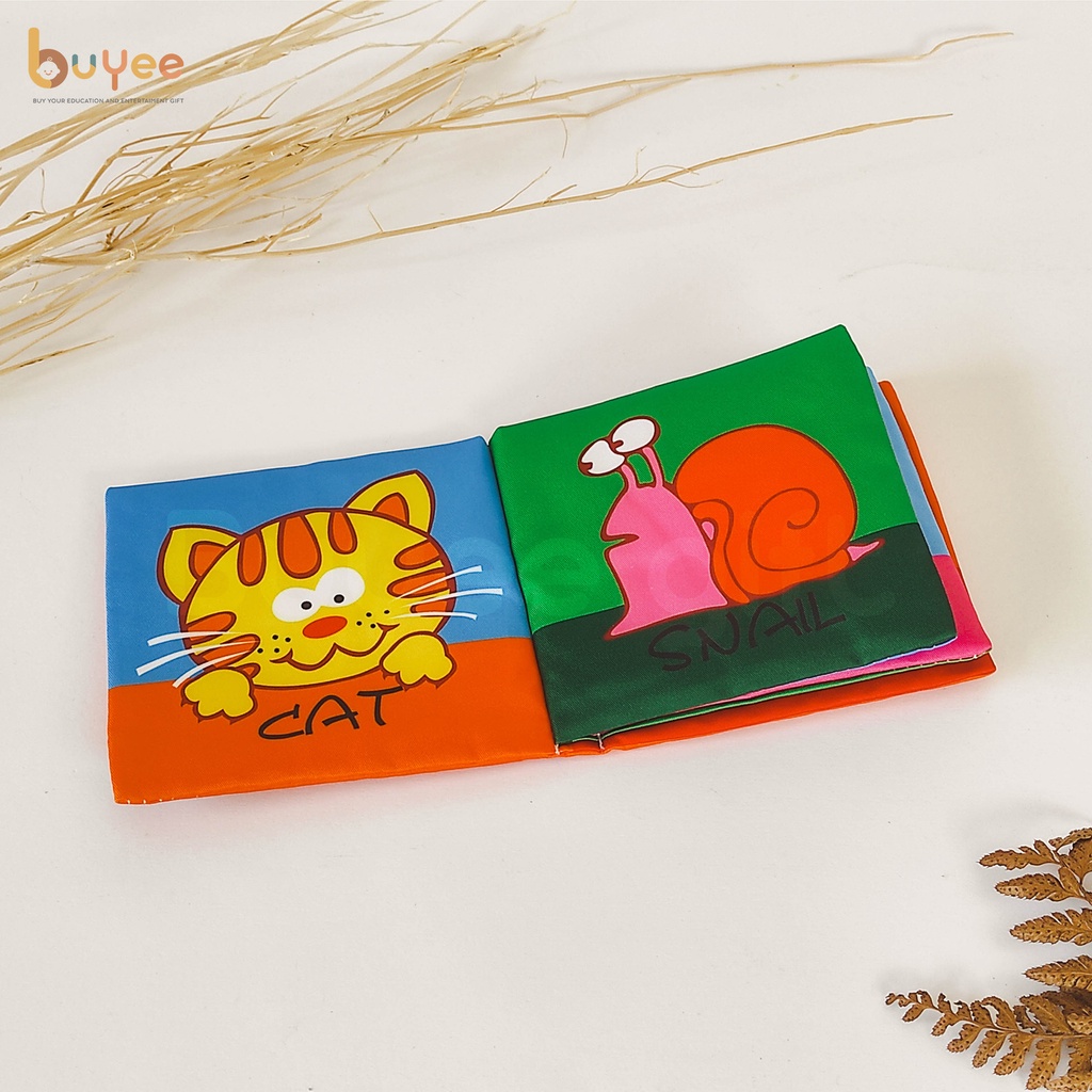 Mini Soft Book | Buku Kain Bayi | Cloth Book Baby 3 Month+