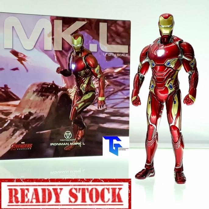 Fantascraft Iron Man Mk50 1/12 Marvel Avengers Ironman Mark 50 Figure Termurah