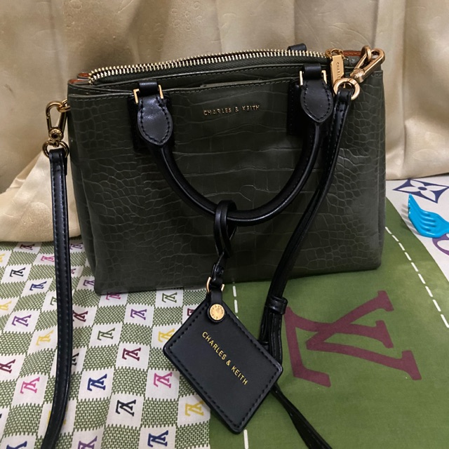 Charles & Keith Effect Croco Bag