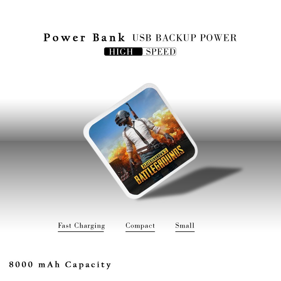 Power Bank Karakter 8000mAh Fast Charging