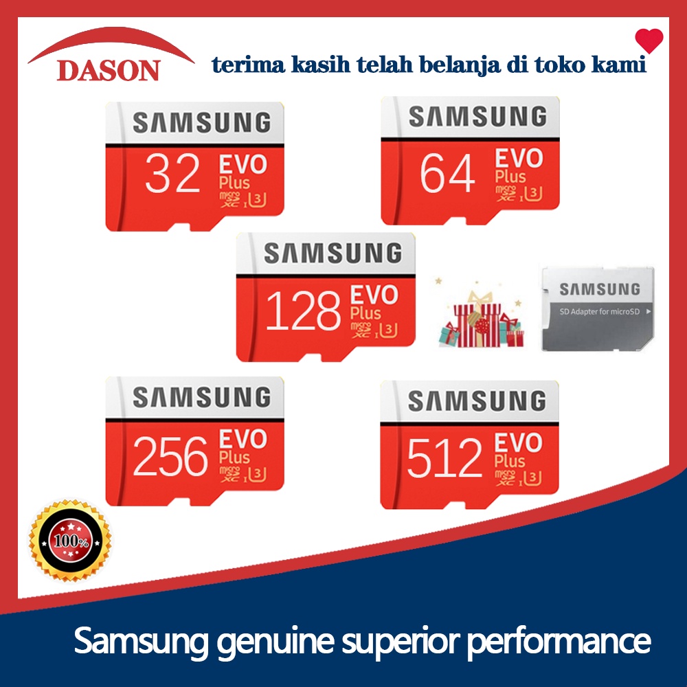 Kartu Memori 16GB/32GB/64GB/128GB/256GB/512GB Memori Card Transfer higga 95MB/S Memory Card