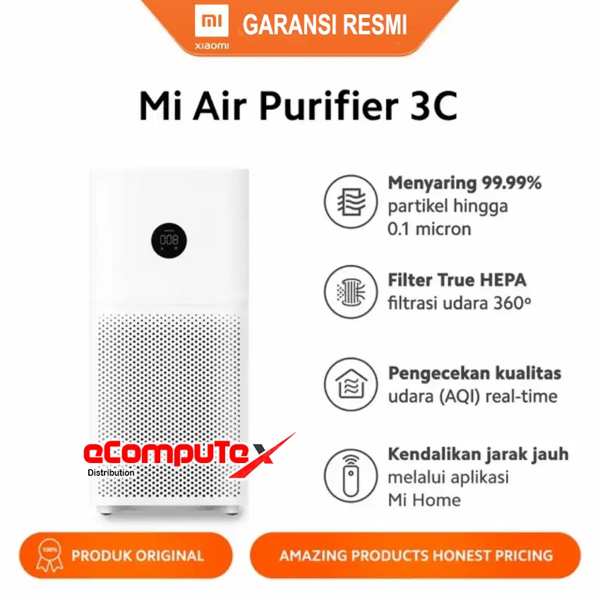 XIAOMI MI AIR PURIFIER 3C TRUE HEPA FILTER ORIGINAL GARANSI RESMI