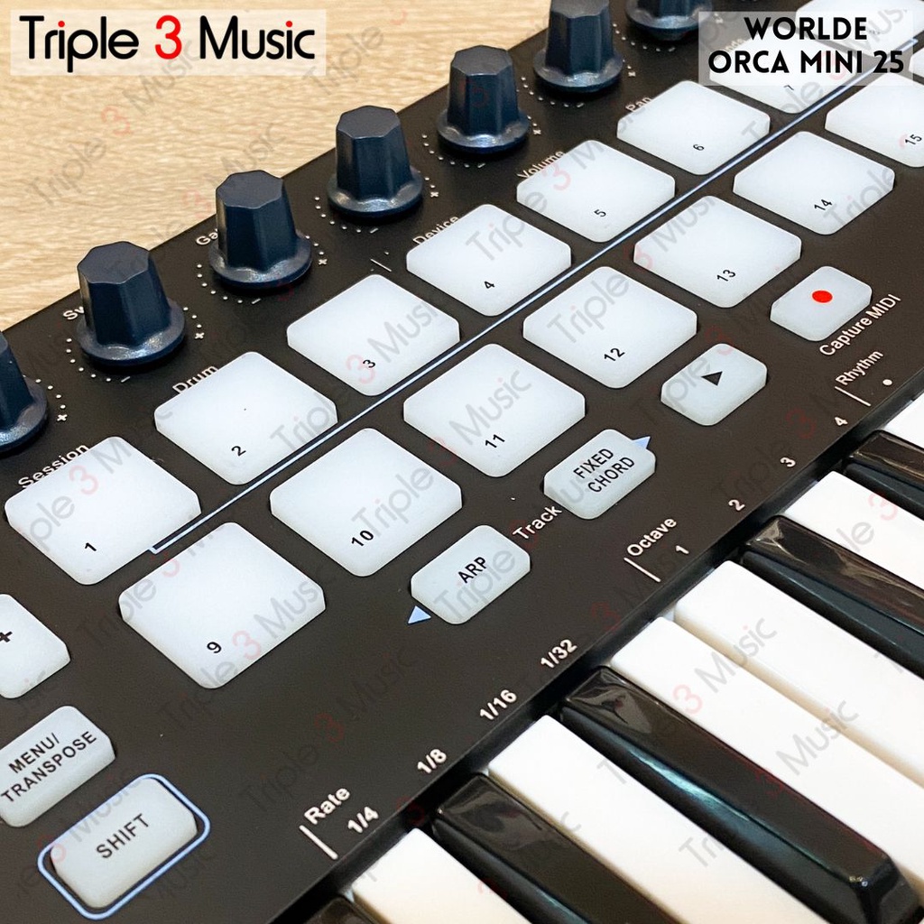 WORLDE ORCA MINI 25 Launchkey Pad Midi Controller 25 Keys