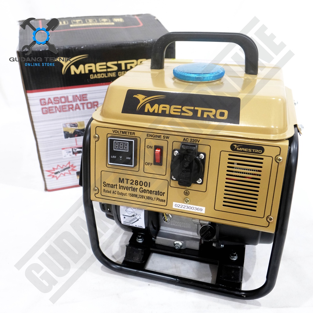 Genset Maestro MT2500I 1400Watt 4Tak / Generator Bensin Maestro MT 2800i 1500Watt