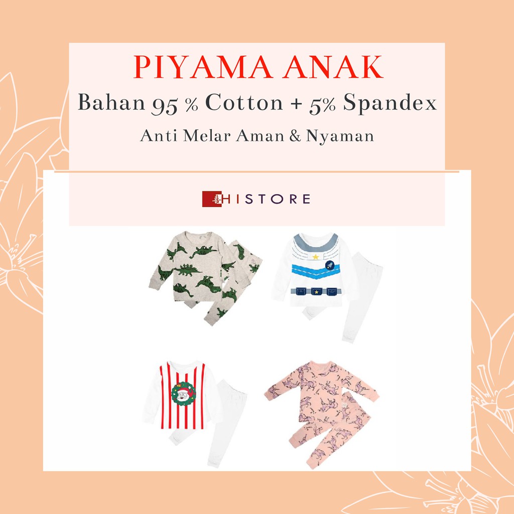 [HI] PIYAMA PAJAMAS ANAK 5 –7 TAHUN KEATAS IMPORT BAHAN PREMIUM