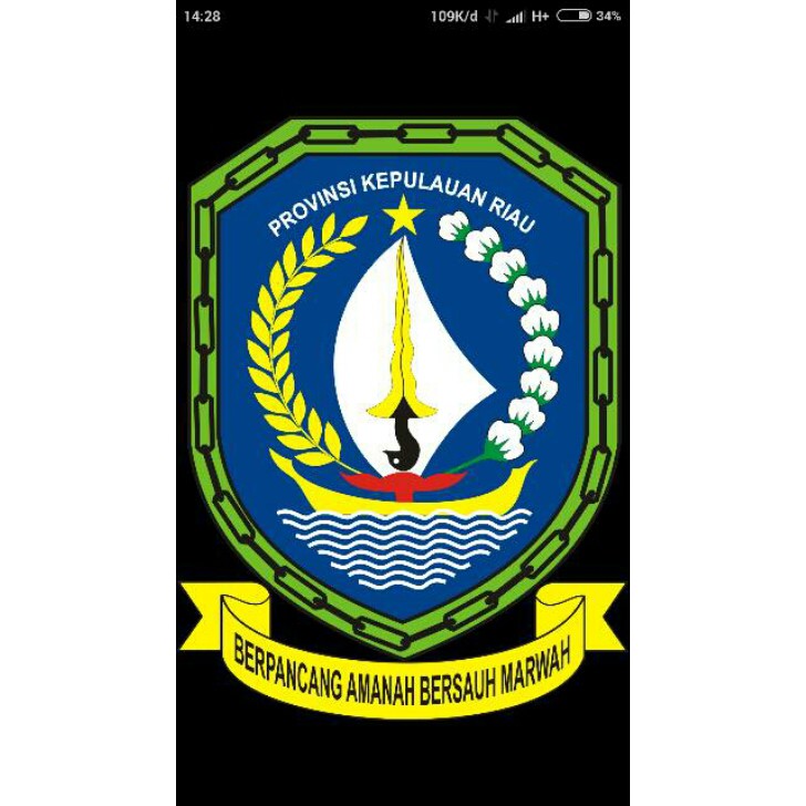 Atribut Badge Logo  bordir Provinsi Kepulauan Riau Sumatera  